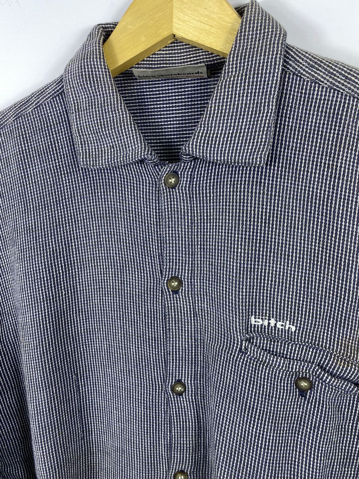 Flannel × Girl Skateboards × Vintage Vintage Plaid tartan flannel Bitch Skateboards Shirt Size US M / EU 48-50 / 2 - 4 Thumbnail