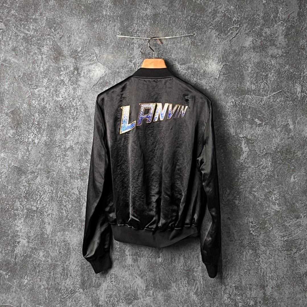 Lanvin Lanvin Black Embellished Logo Casual Jacket 46 Size US S / EU 44-46 / 1 - 2 Thumbnail