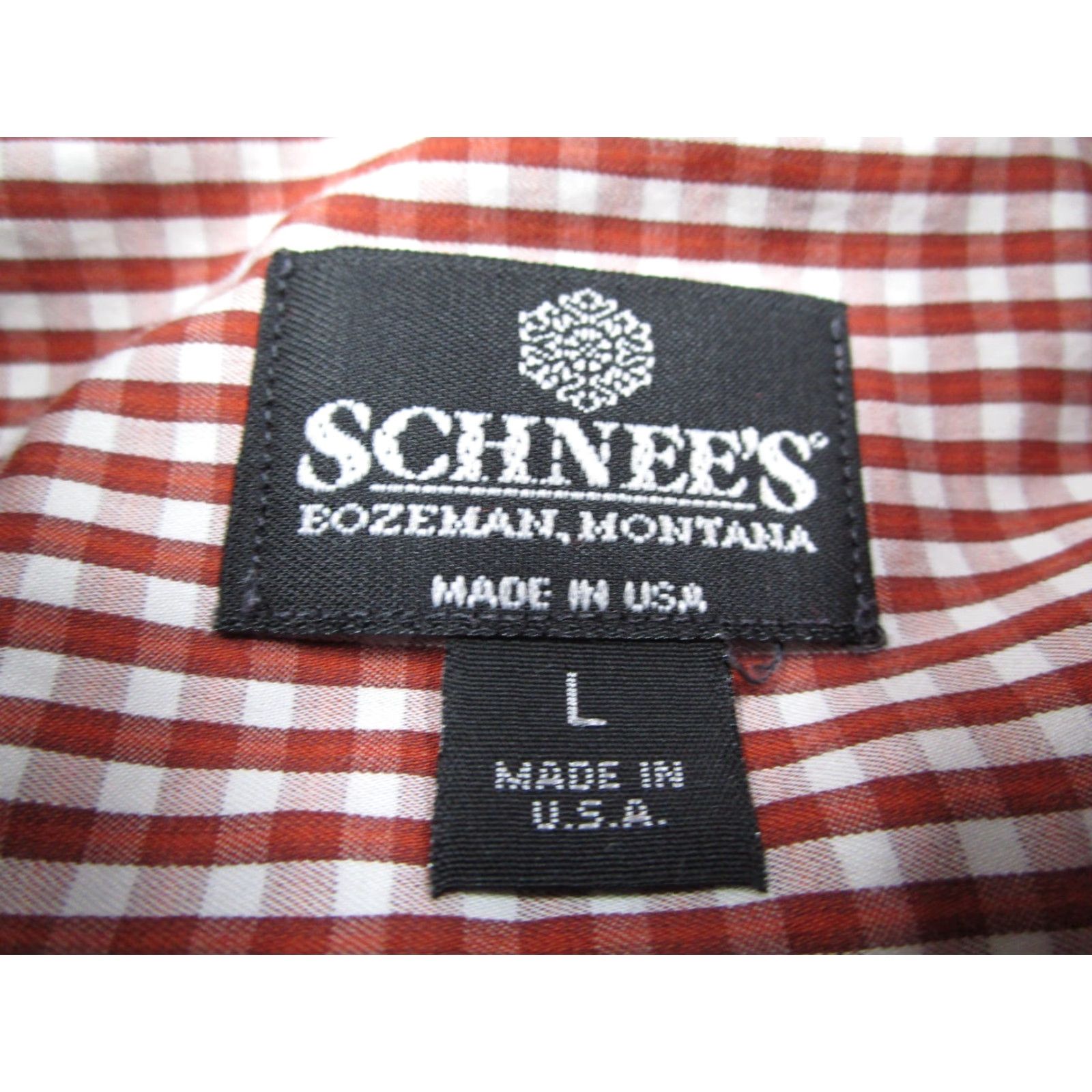 Vintage VINTAGE Miller Ranch Men's Shirt Long Sleeve Check Button-Up Casual Western Cotton Red Large Size US L / EU 52-54 / 3 - 3 Thumbnail