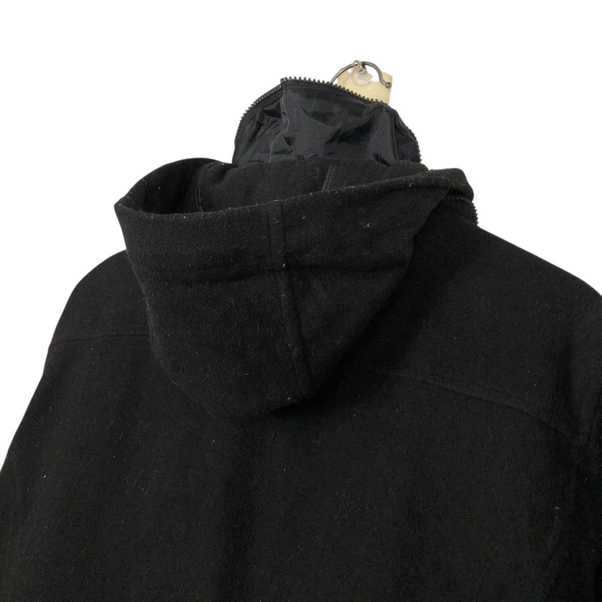 In The Attic 📌Rich Black Vintage Wool Biker Jacket In The Attic Punk Cut Size US L / EU 52-54 / 3 - 12 Thumbnail