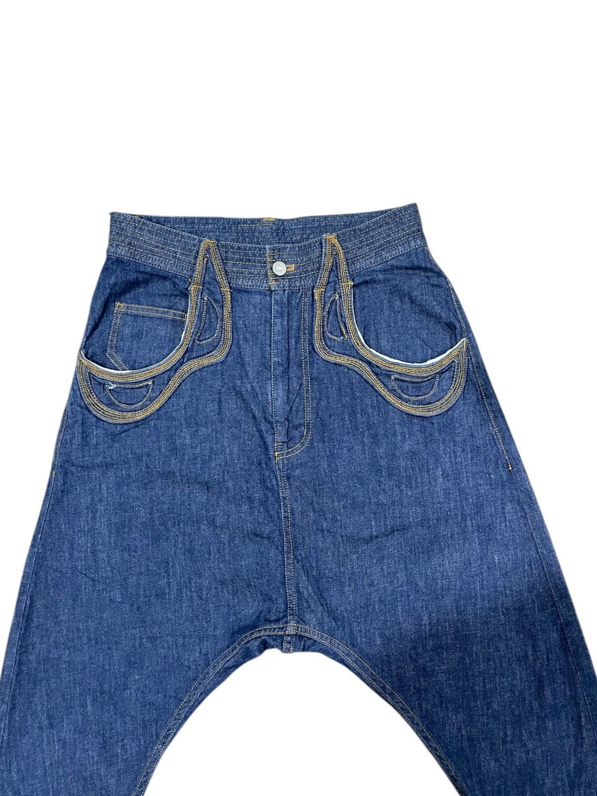 Tsumori Chisato Tsumori Chisato Drop Crotch Jeans Size US 29 - 2 Thumbnail