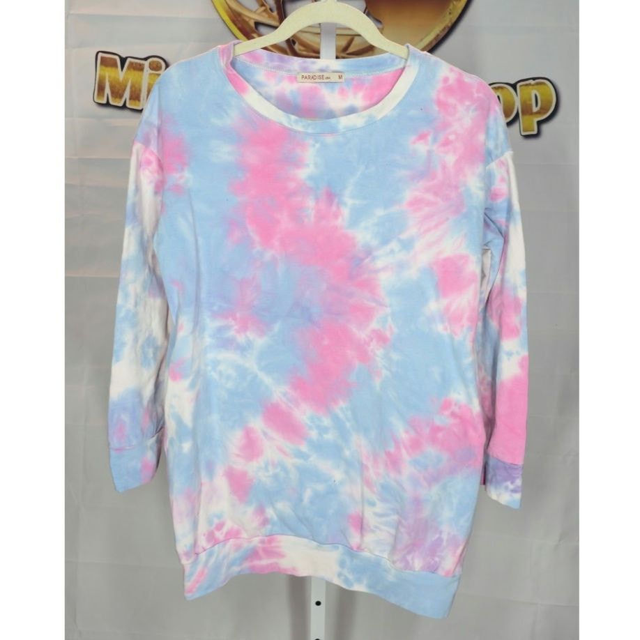 Paradise Paradise USA Tie Dye Sweatshirt Dress Lycra Long Sleeve M Size M / US 6-8 / IT 42-44 - 1 Thumbnail