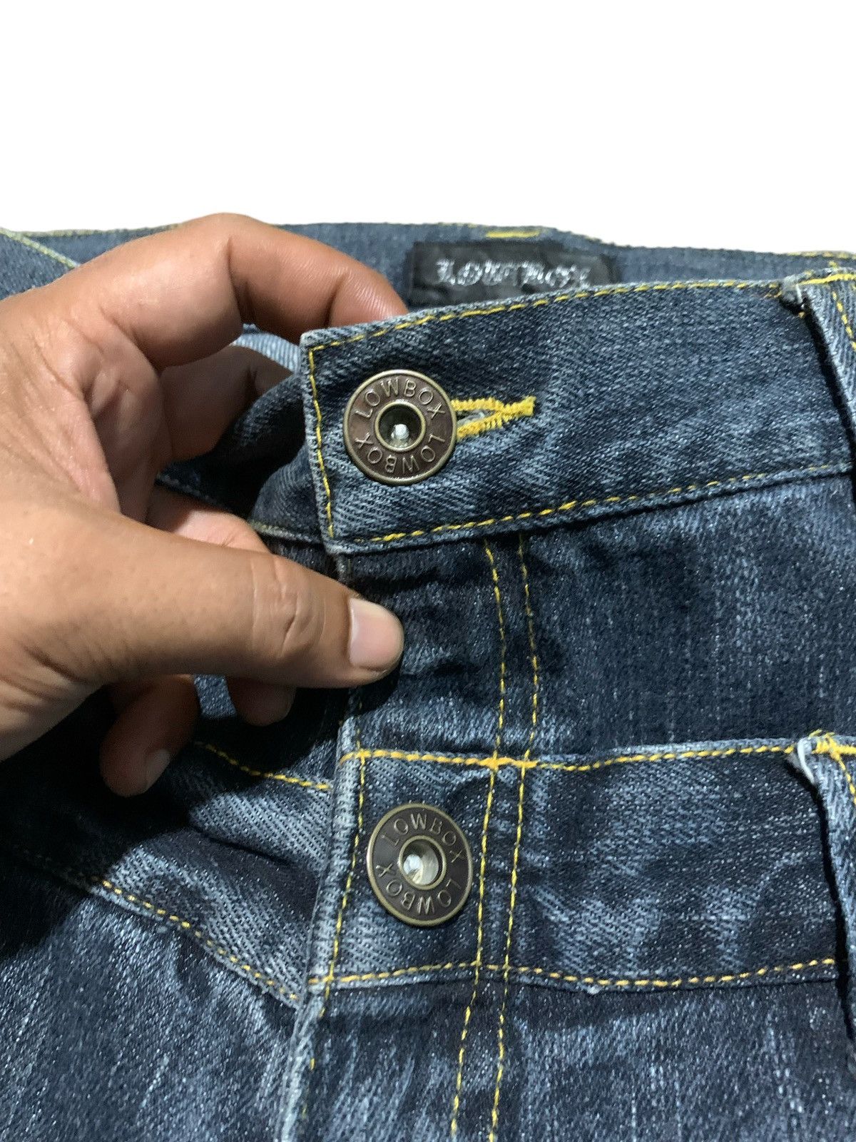 GOSTAR DE FUGA × LOWBOX × Tornado Mart Lowbox double waist 3/4 jeans Size US 30 / EU 46 - 6 Thumbnail