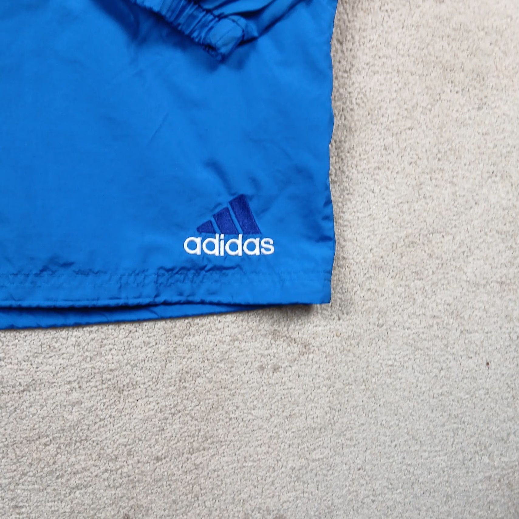 Adidas VINTAGE adidas Anorak Windbreaker Jacket Mens XL Blue Y2K Three Stripes Size US XL / EU 56 / 4 - 4 Thumbnail