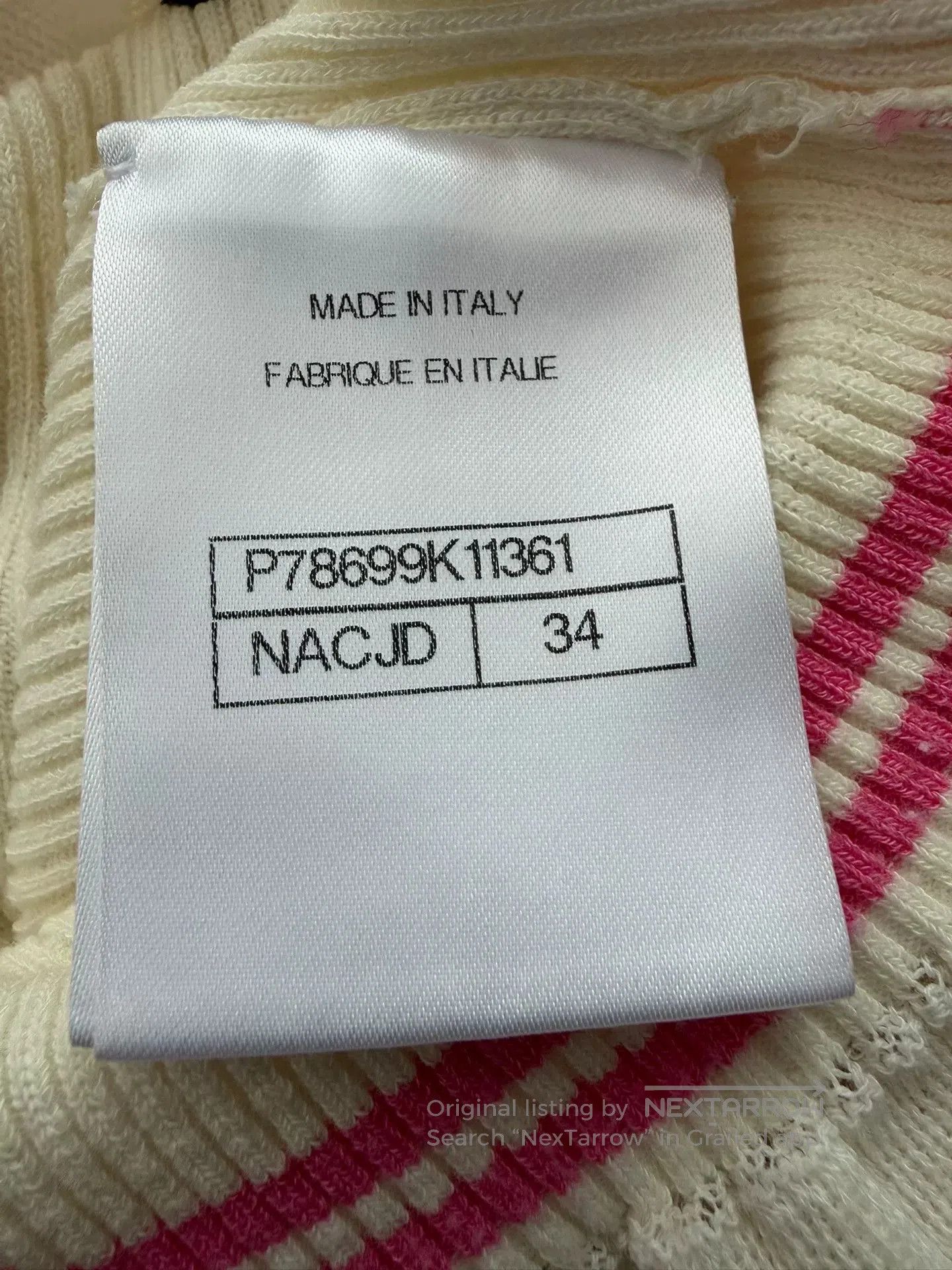 Chanel Chanel 25P Fish Knit Sleeveless Top. Size US XS / EU 42 / 0 - 6 Thumbnail