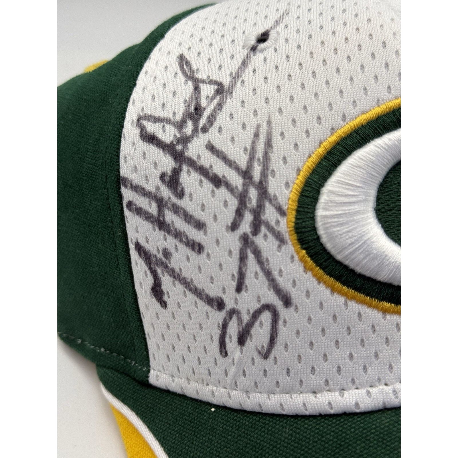 NFL Green Bay Packers Mike Hawkins Auto On Field Reebok Hat Size ONE SIZE - 2 Thumbnail