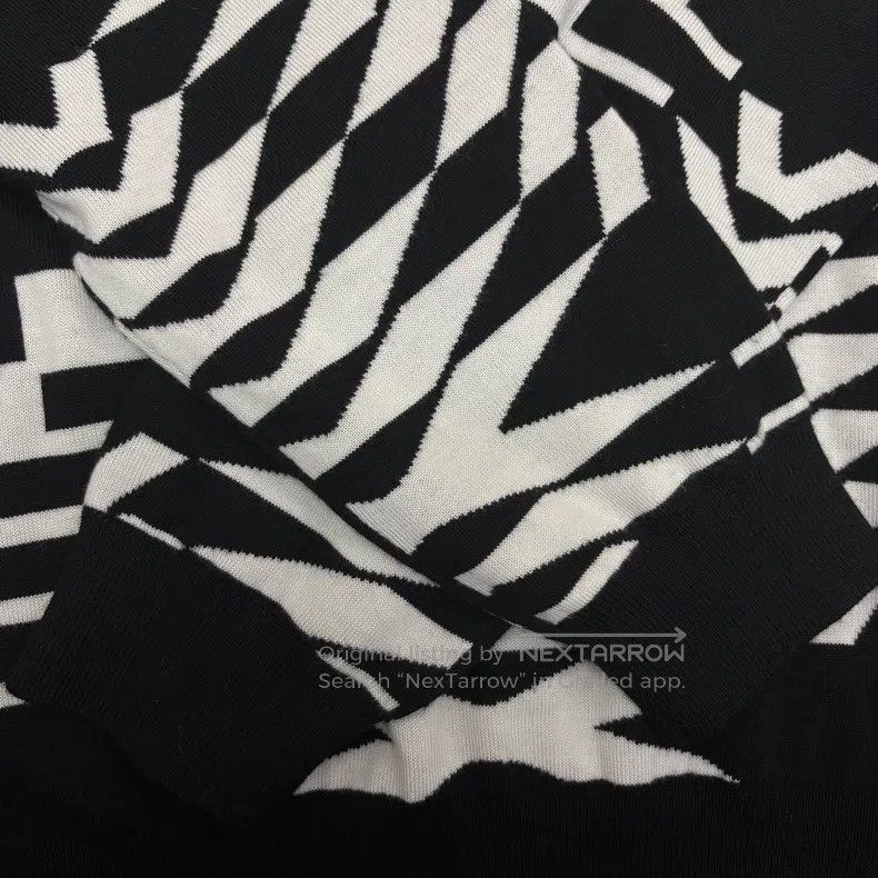Louis Vuitton Louis Vuitton 24SS black and white striped logo sweater Size US L / EU 52-54 / 3 - 5 Thumbnail