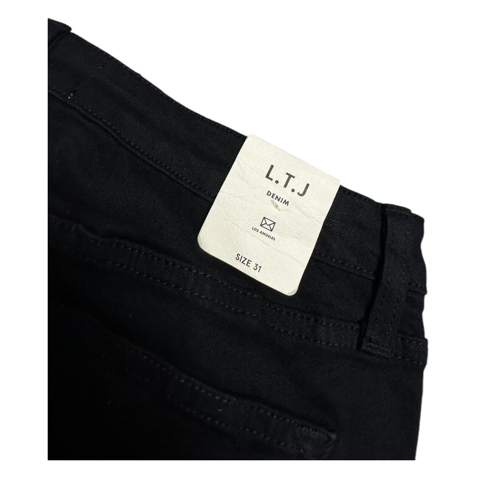 Designer LTJ DENIM Sicily Los Angeles Flare Capri Denim Jeans Size 31" - 4 Thumbnail