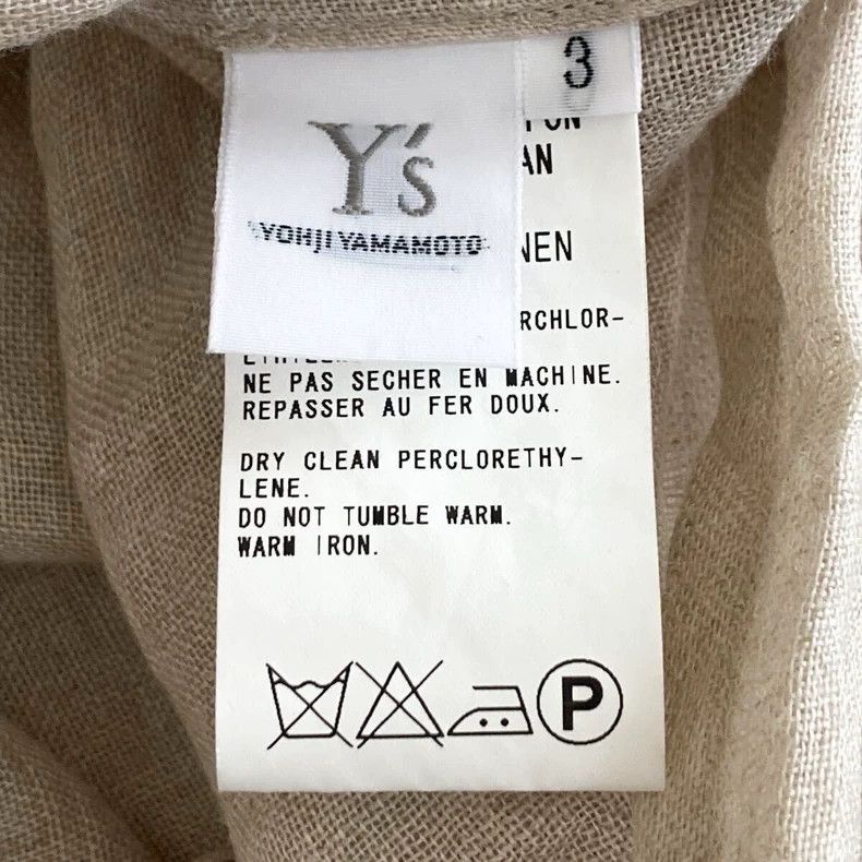 Y's Y's size 3 Hemp irregular shirt Size M / US 6-8 / IT 42-44 - 4 Thumbnail