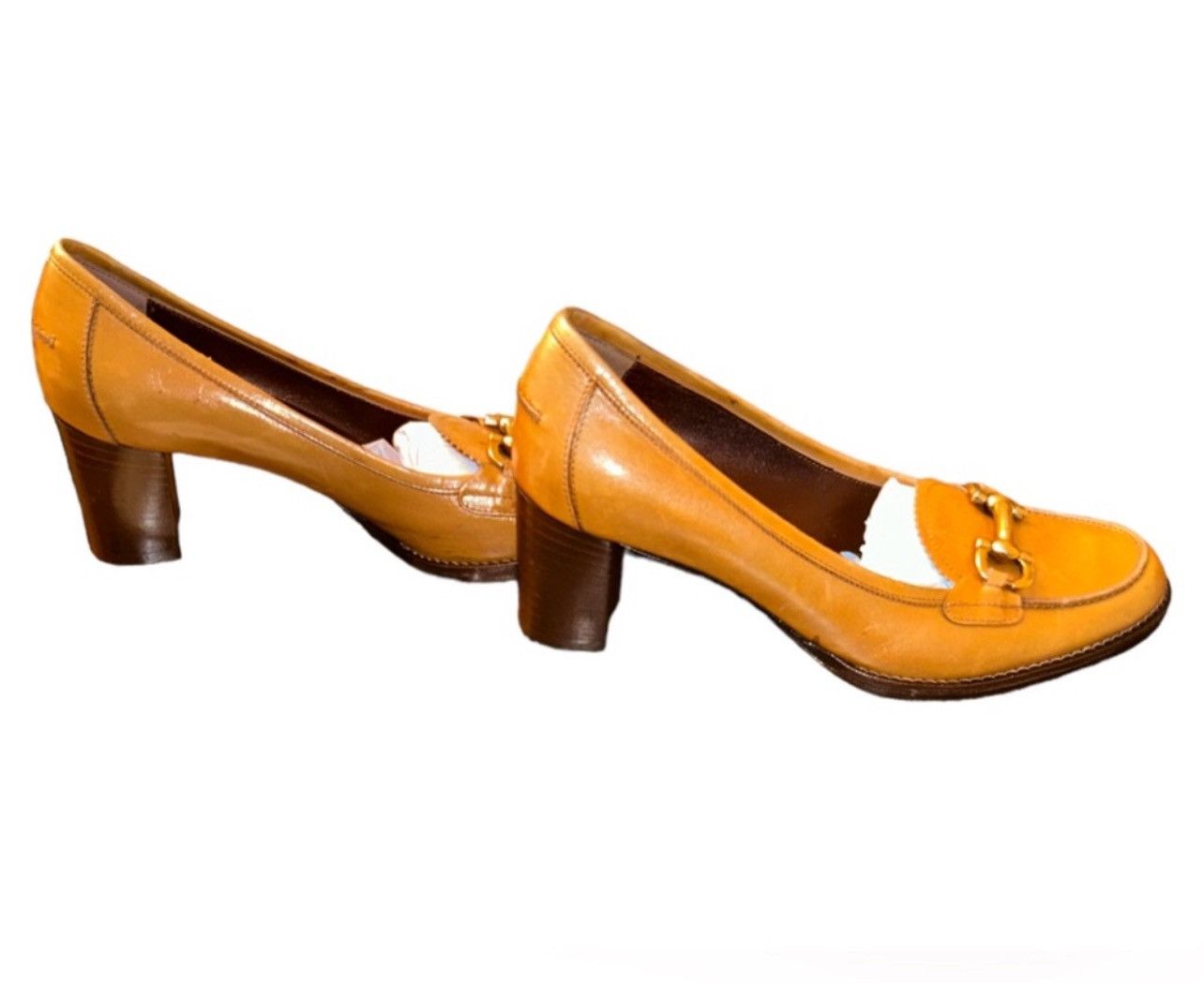 Salvatore Ferragamo × Vintage Vintage Salvatore Ferragamo Leather Buckled Heeled Loafers Size US 8 / IT 38 - 10 Thumbnail