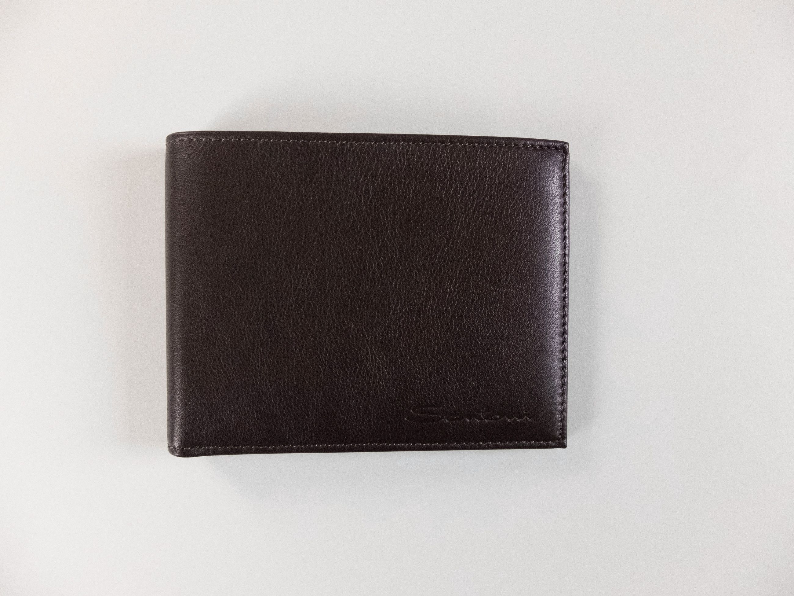 Santoni SANTONI brown classic leather bifold wallet billfold Italy Size ONE SIZE - 5 Thumbnail