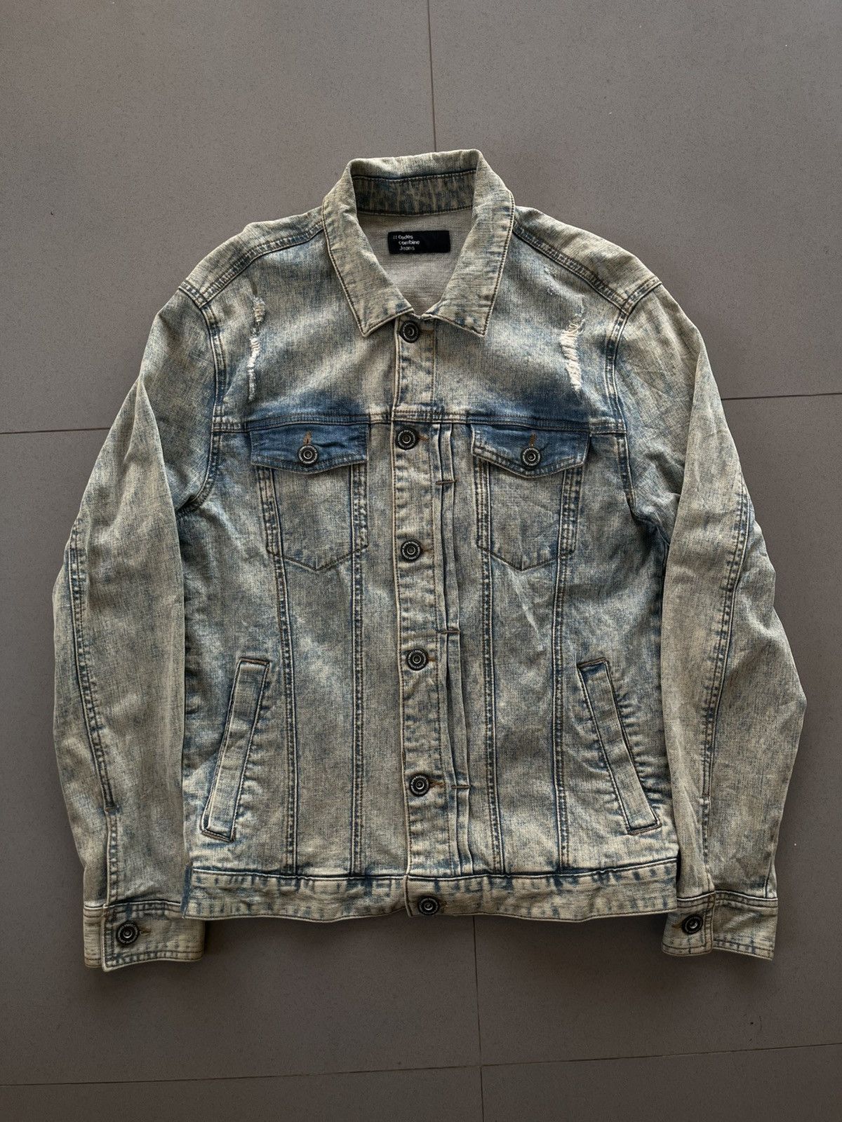 Isamu Katayama Backlash 2000’s CODES COMBINE JAPANESE DISTRESSED JEANS DENIM JACKET Size US L / EU 52-54 / 3 - 1 Thumbnail