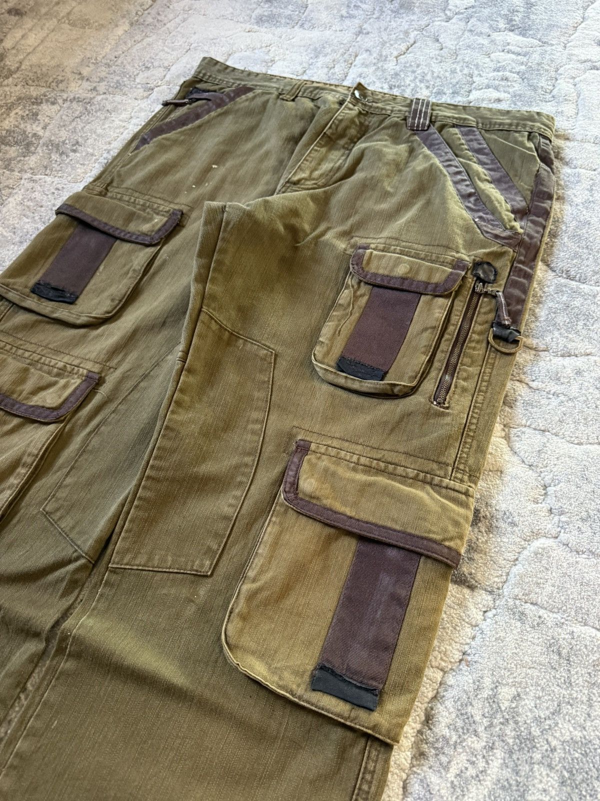 Pelle Pelle Pelle pelle Multi Pocket Parachute Baggy Cargo Pants Size US 38 / EU 54 - 8 Thumbnail
