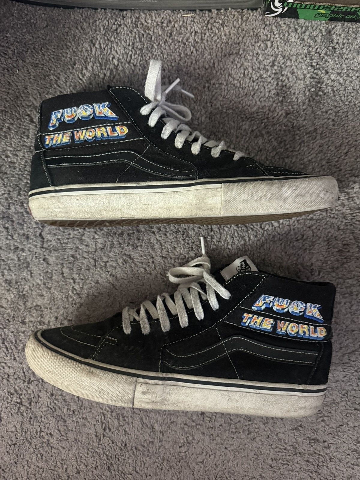 Supreme × Vans Supreme x vans "fuck the world" Size US 10.5 / EU 43-44 - 2 Thumbnail