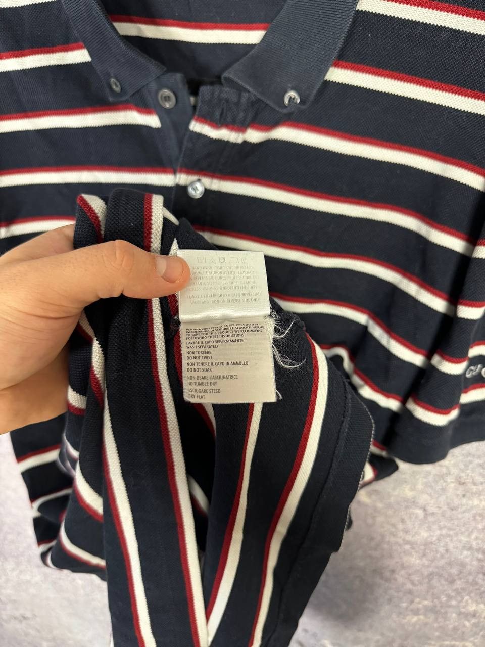 Gucci Vintage Gucci Striped Polo Y2k Oldmoney Men's 2XL Size Size US XXL / EU 58 / 5 - 12 Thumbnail