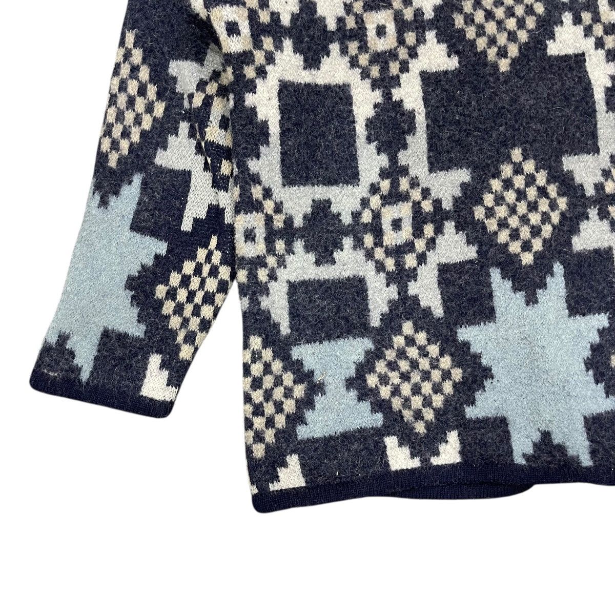 Native Vintage Vino Rouge Aztec Design Native Wool Button Jackets Size M / US 6-8 / IT 42-44 - 10 Thumbnail