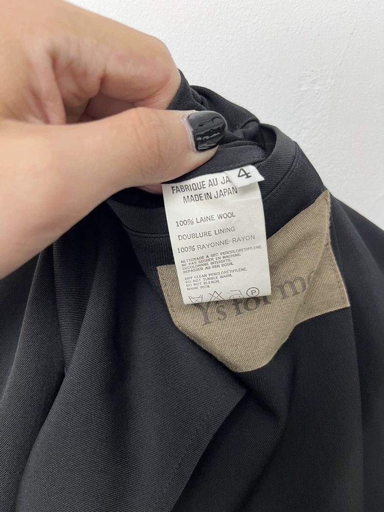 Yohji Yamamoto yohji yamamoto size 4 Patchwork fur-trimmed wool blazer 25 Size 36R - 7 Thumbnail