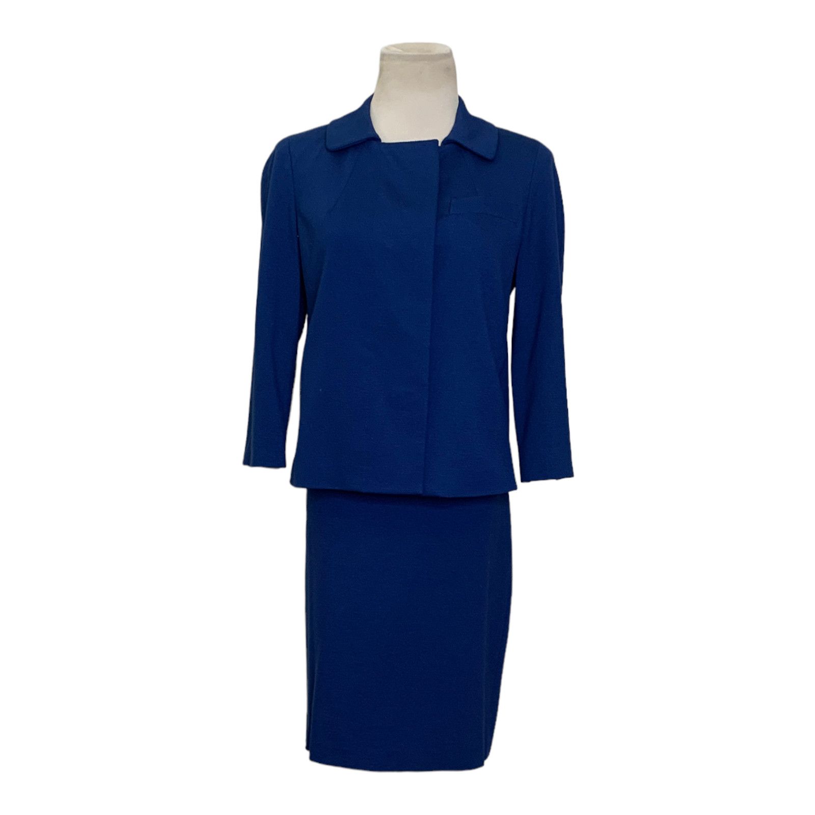 Talbots Talbots blue power suit set blazer is 4P skirt is 6P Size S / US 4 / IT 40 - 12 Thumbnail