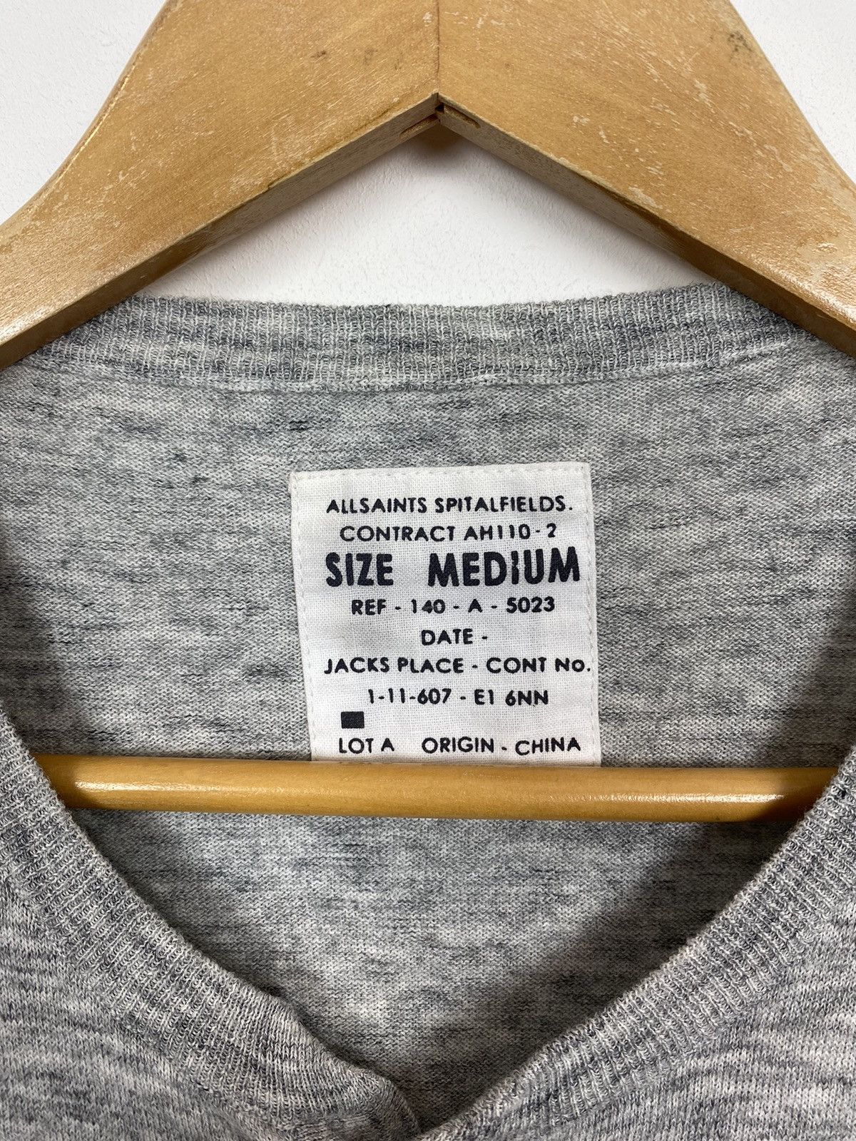 Allsaints Allsaints Buttons Up Knitted Jumper Sweater Size M Top Grey Size US M / EU 48-50 / 2 - 3 Thumbnail