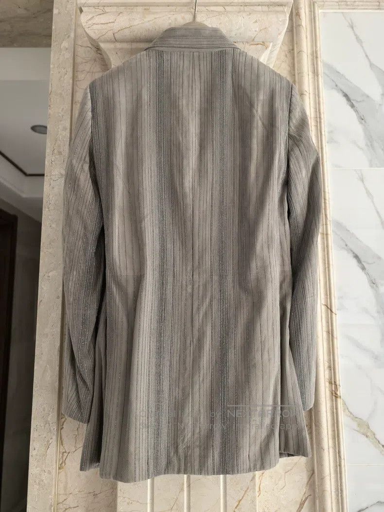 Brunello Cucinelli Brunello Cucinelli Suede leather suit jacket, 100% leather Size XS / US 0-2 / IT 36-38 - 8 Thumbnail