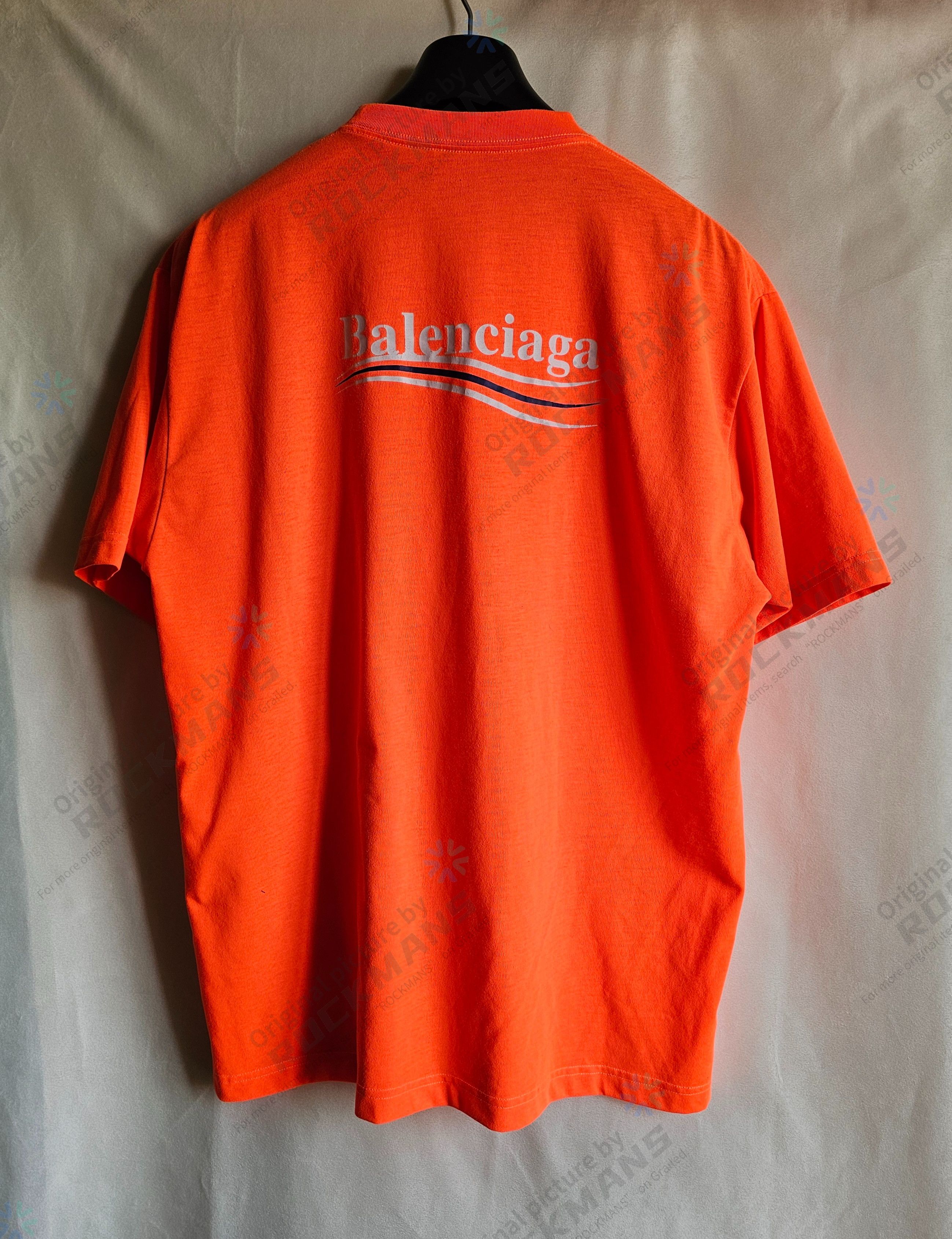 Balenciaga Balenciaga Orange Cola Oversize Short Sleeve T-shirts Size S Size US S / EU 44-46 / 1 - 4 Thumbnail