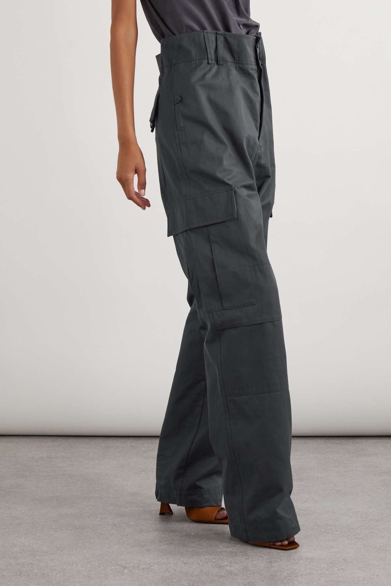 Saint Laurent Paris o1y0126 Cargo Pant in Dark Gray Size 30" / US 8 / IT 44 - 2 Thumbnail