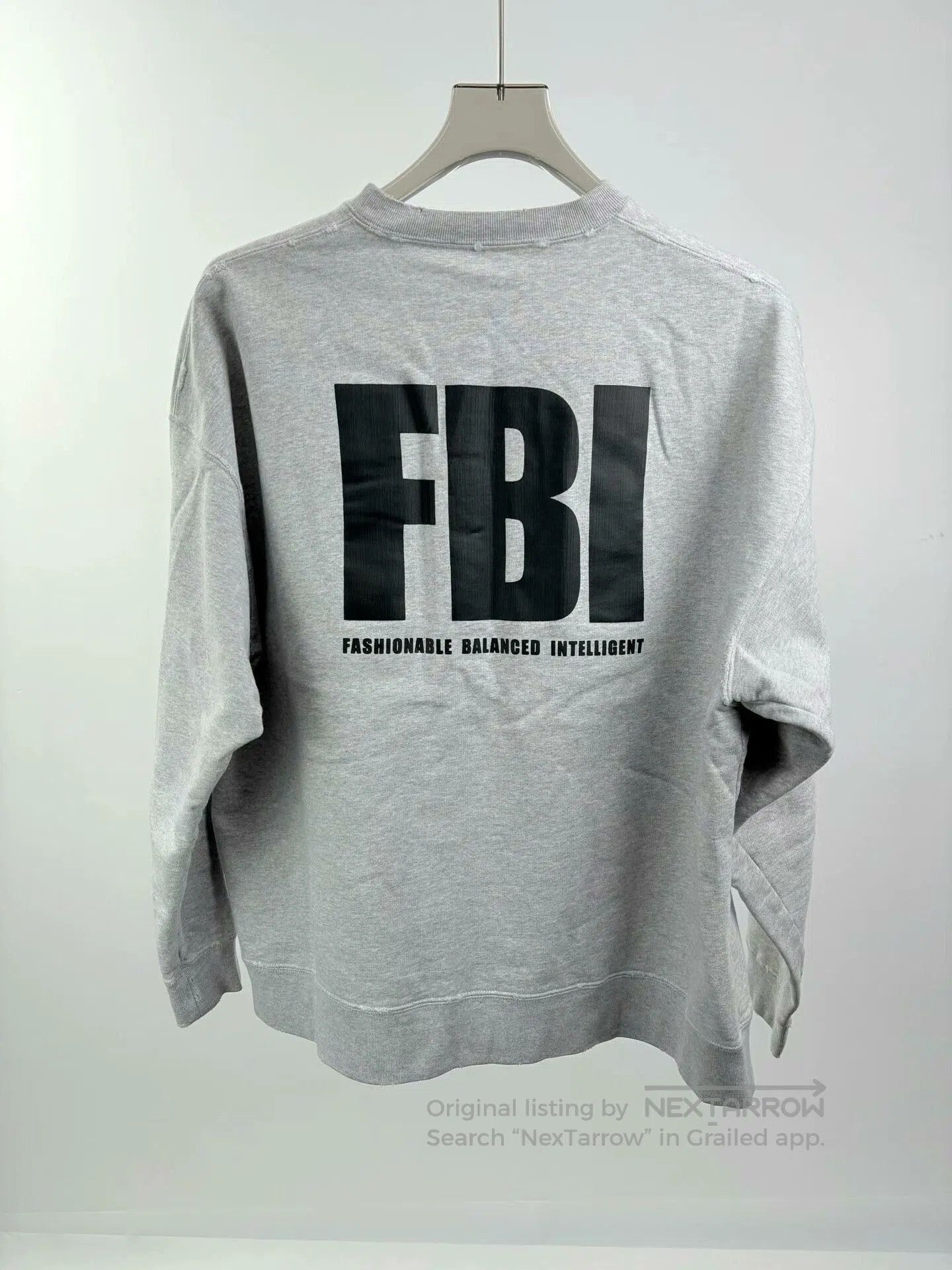 Balenciaga balenciaga fbi gray long sleeve sweatshirt. Size US XS / EU 42 / 0 - 2 Thumbnail