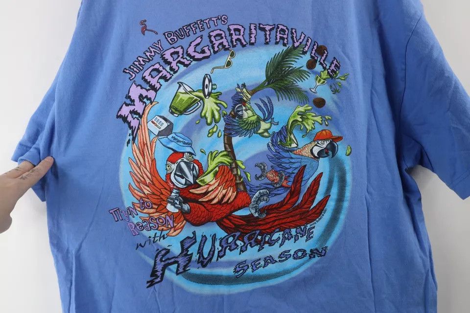 Vintage Vintage Y2K 2002 Jimmy Buffett Myrtle Beach T-Shirt Blue Size US XL / EU 56 / 4 - 7 Thumbnail