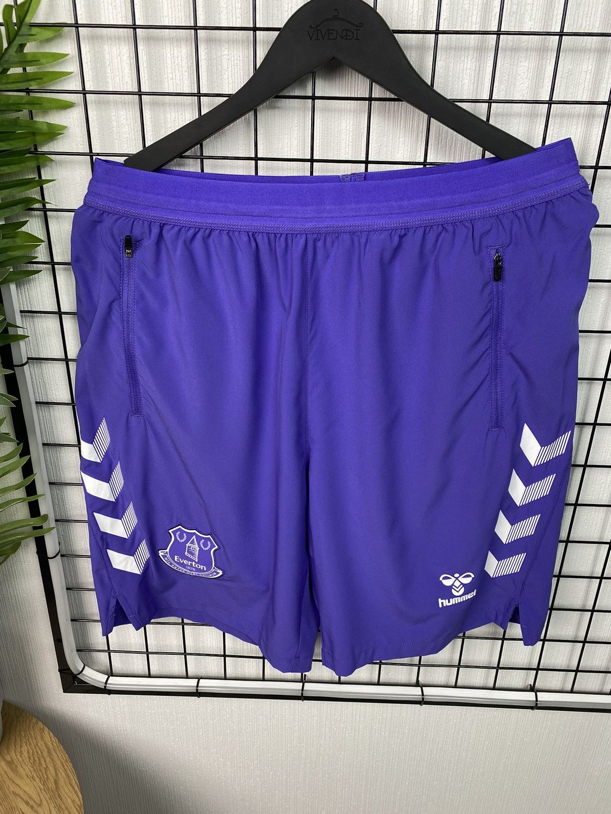 Hummel Everton Hummel Purple Training Soccer Shorts Football Men L Size US 36 / EU 52 - 1 Thumbnail