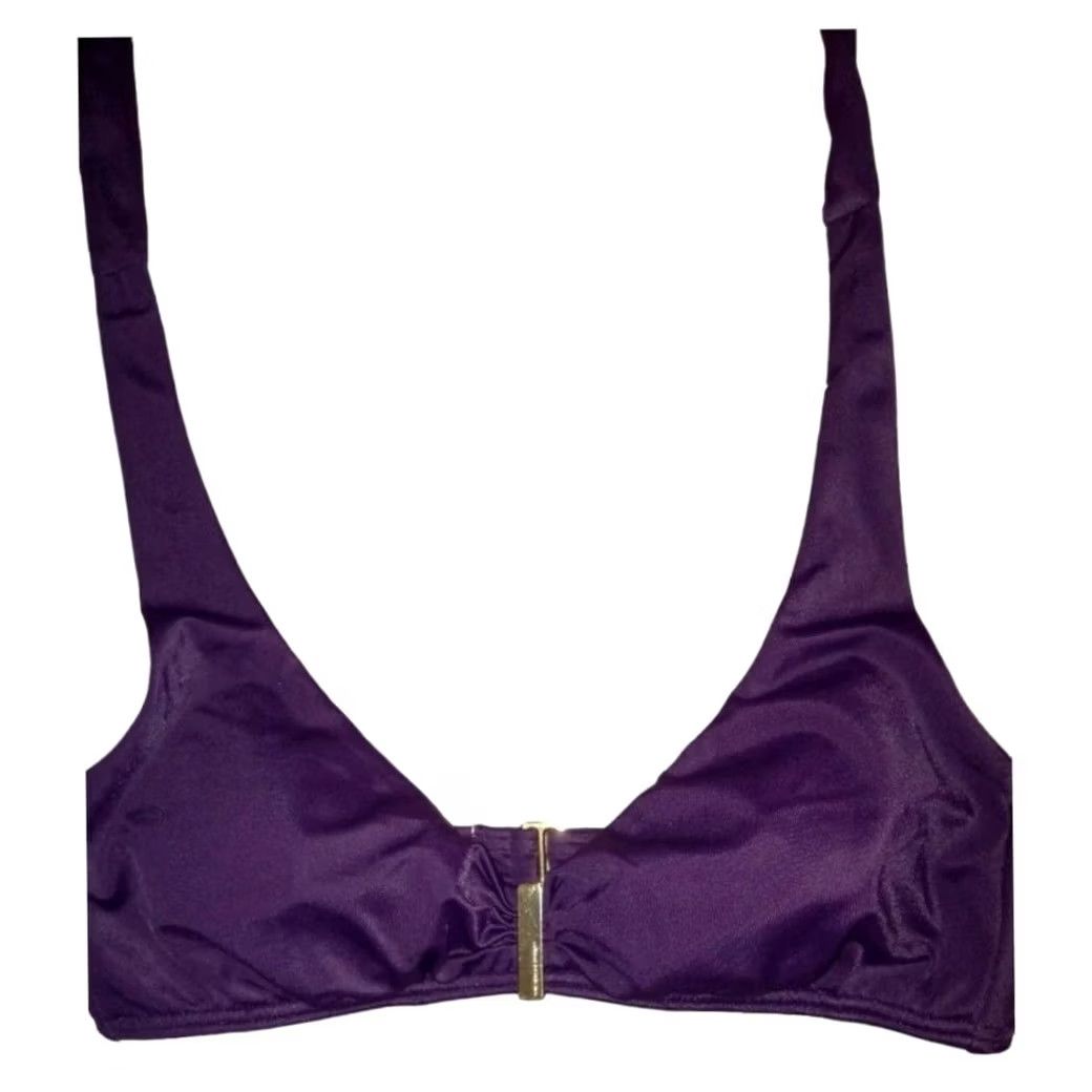 Victoria's Secret Victoria's Secret Swim Bikini Top S Purple Bandeau Halter Women Small Shimmer 34C Size S Purple Mens? Size S / US 4 / IT 40 - 5 Thumbnail
