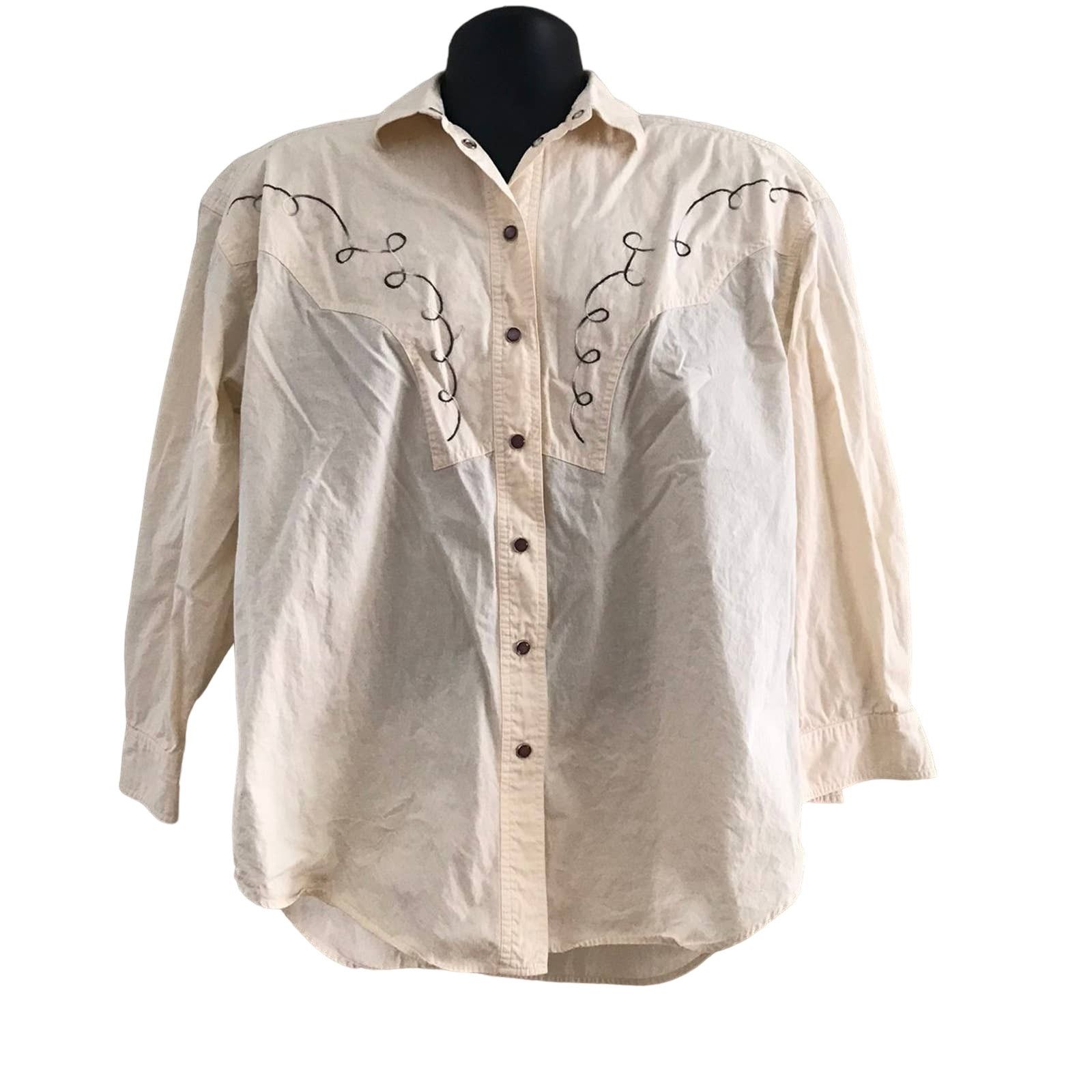 Vintage Vintage Women Western Wear Snap Front Top Size 10 Modern XL Size XL / US 12-14 / IT 48-50 - 1 Thumbnail