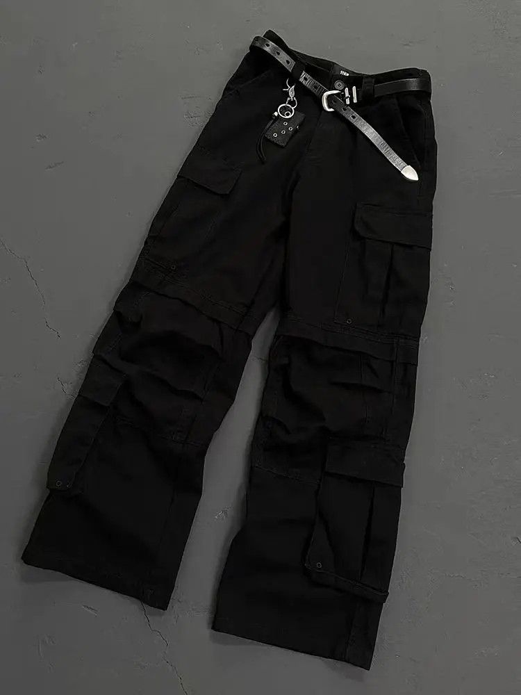 Designer × Japanese Brand Machete Straight Leg Micro Flare Jeans Black Size US 30 / EU 46 - 5 Thumbnail
