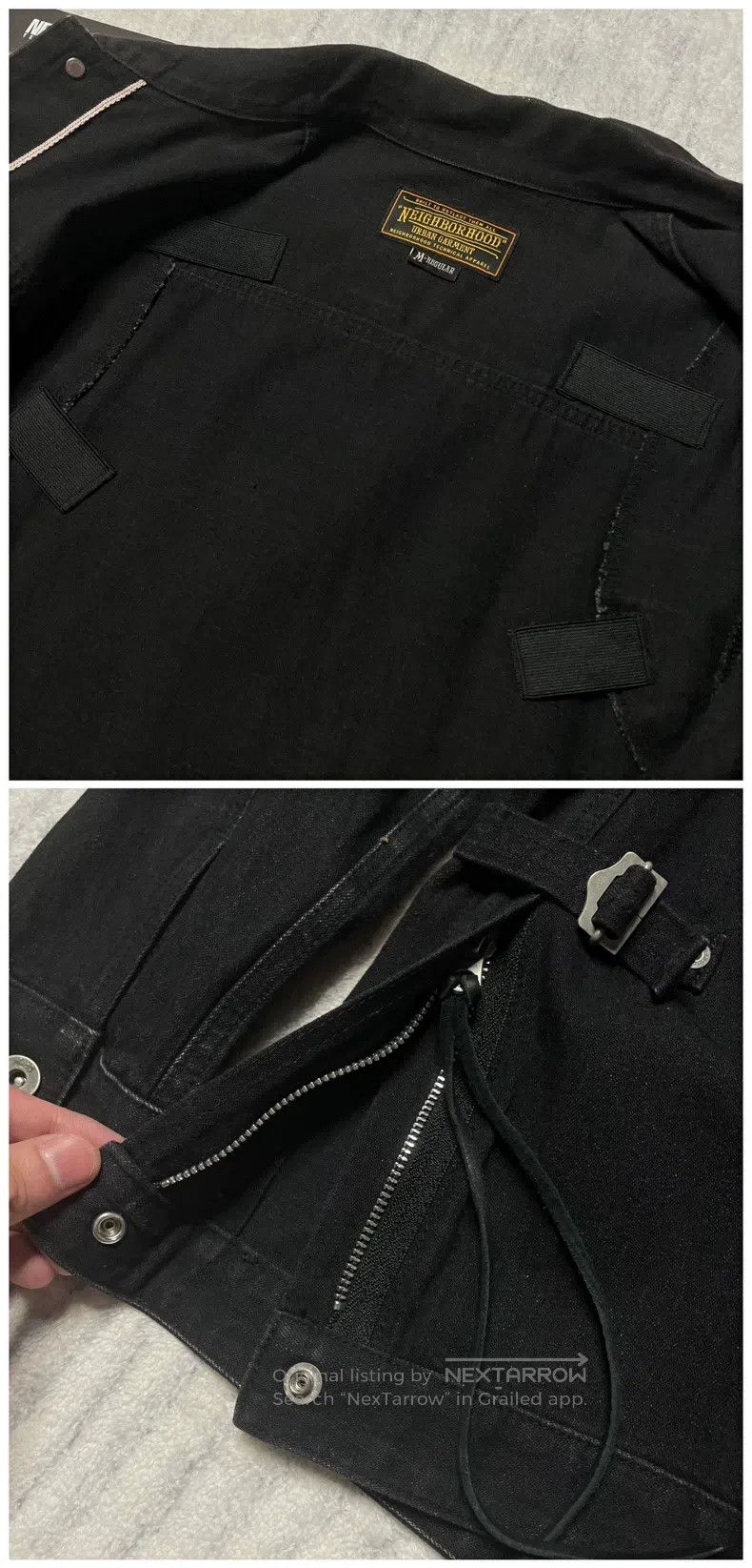 Neighborhood Neighborhood 11ss Black Spirit Fringe Denim Jacket, Size M Size US M / EU 48-50 / 2 - 7 Thumbnail