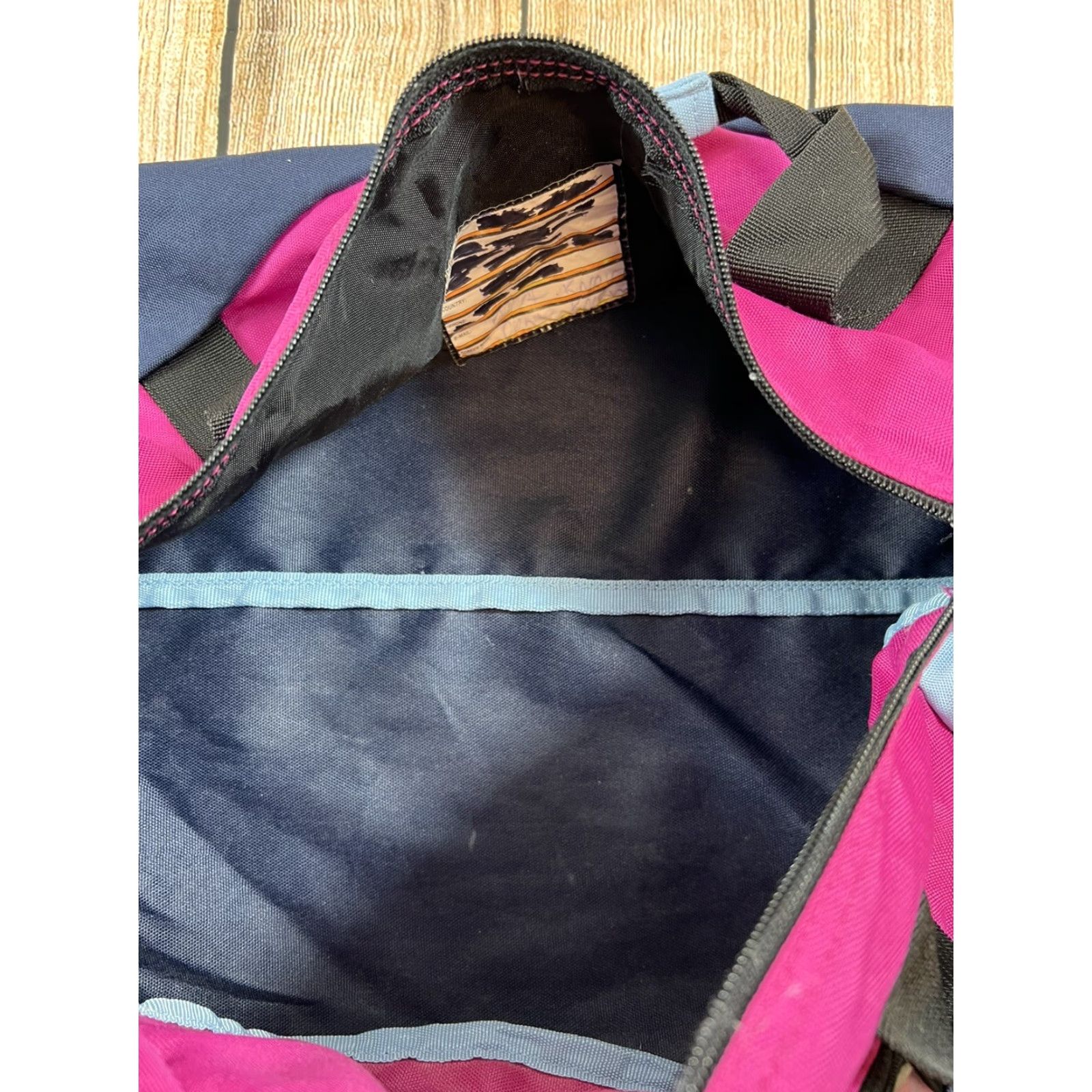 Nike VINTAGE Nike Tote Bag Small Blue Canvas Carry Bag Tote Mens Boys Size ONE SIZE - 4 Thumbnail