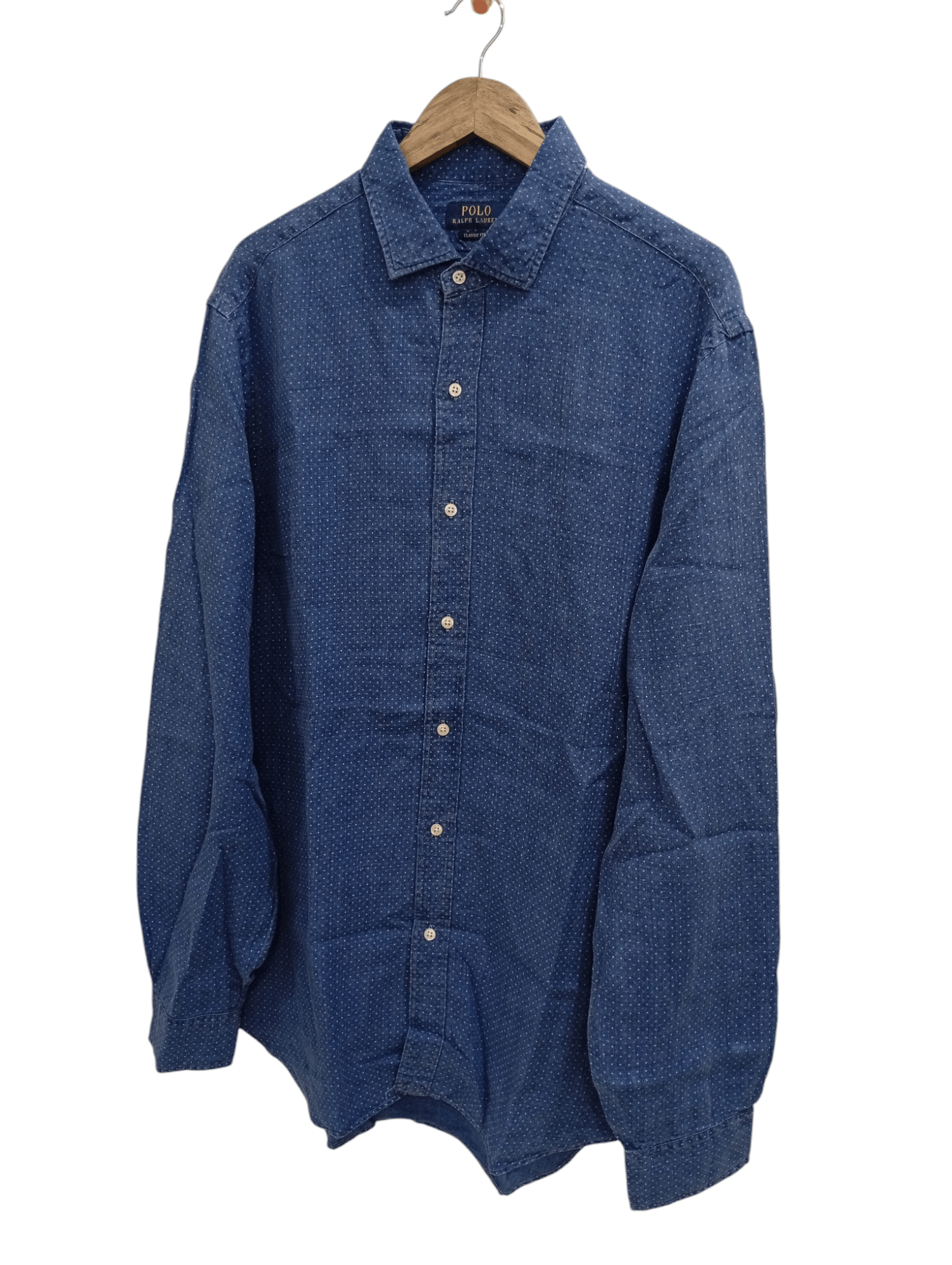Indigo × Polo Ralph Lauren 🔥🔥Polo Ralph Lauren Indigo LS Shirt Size US XL / EU 56 / 4 - 3 Thumbnail