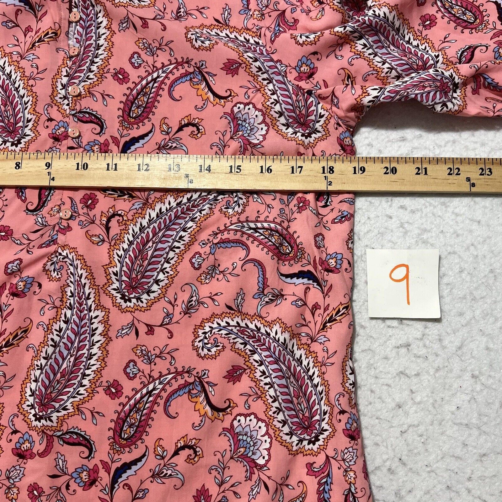 Other Talbots Small Pink Paisley Blouse Button Up Colorful Top Size S / US 4 / IT 40 - 7 Thumbnail
