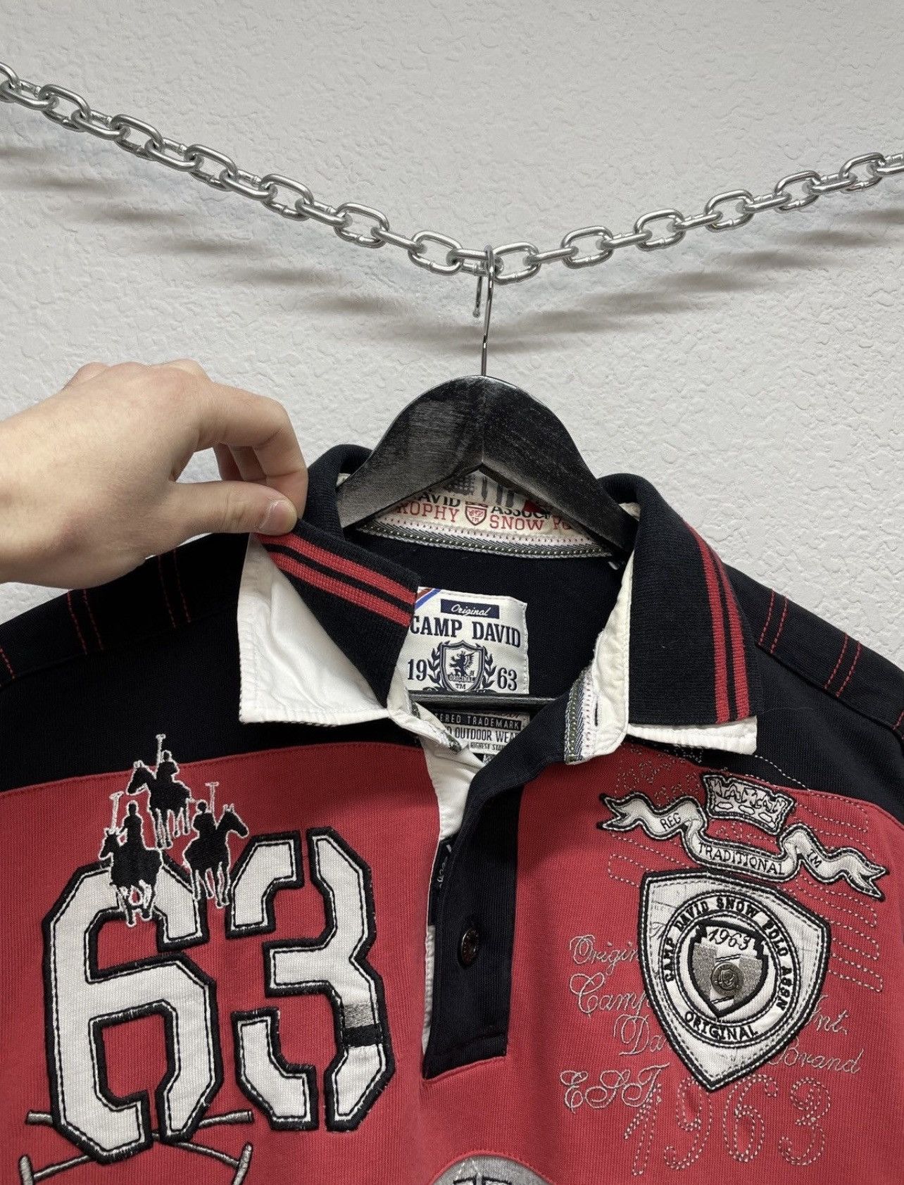 Polo Ralph Lauren Vintage Camp David Like Polo Ralph Lauren Rugby Long Sleeve Size US L / EU 52-54 / 3 - 10 Thumbnail