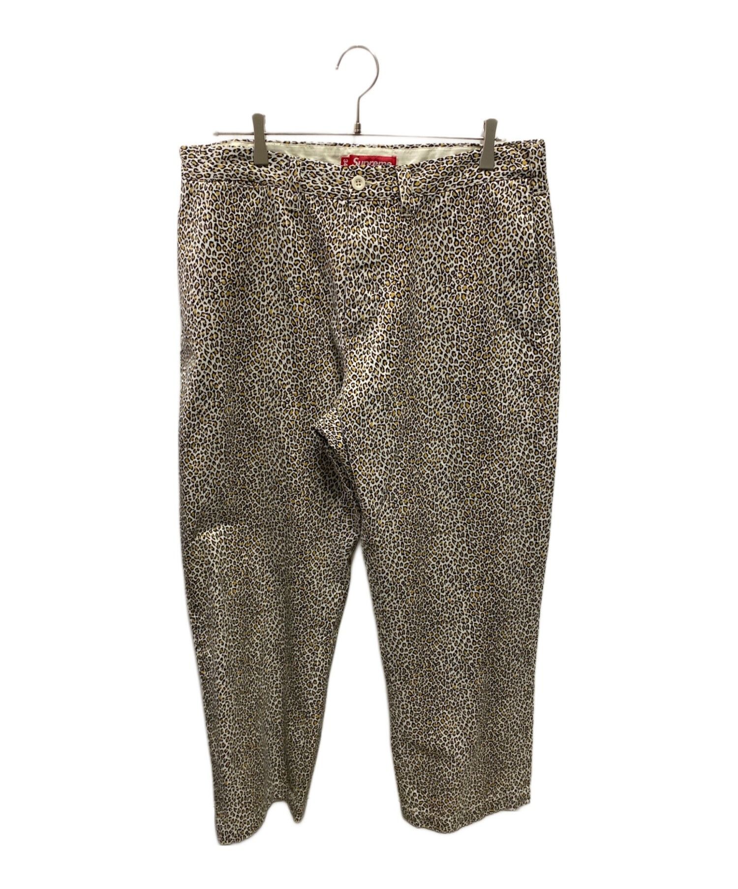 supreme leopard chino サイズ34 Supreme SUPREME 25FW Leopard Chino Pants Beige Size 34 | Grailed