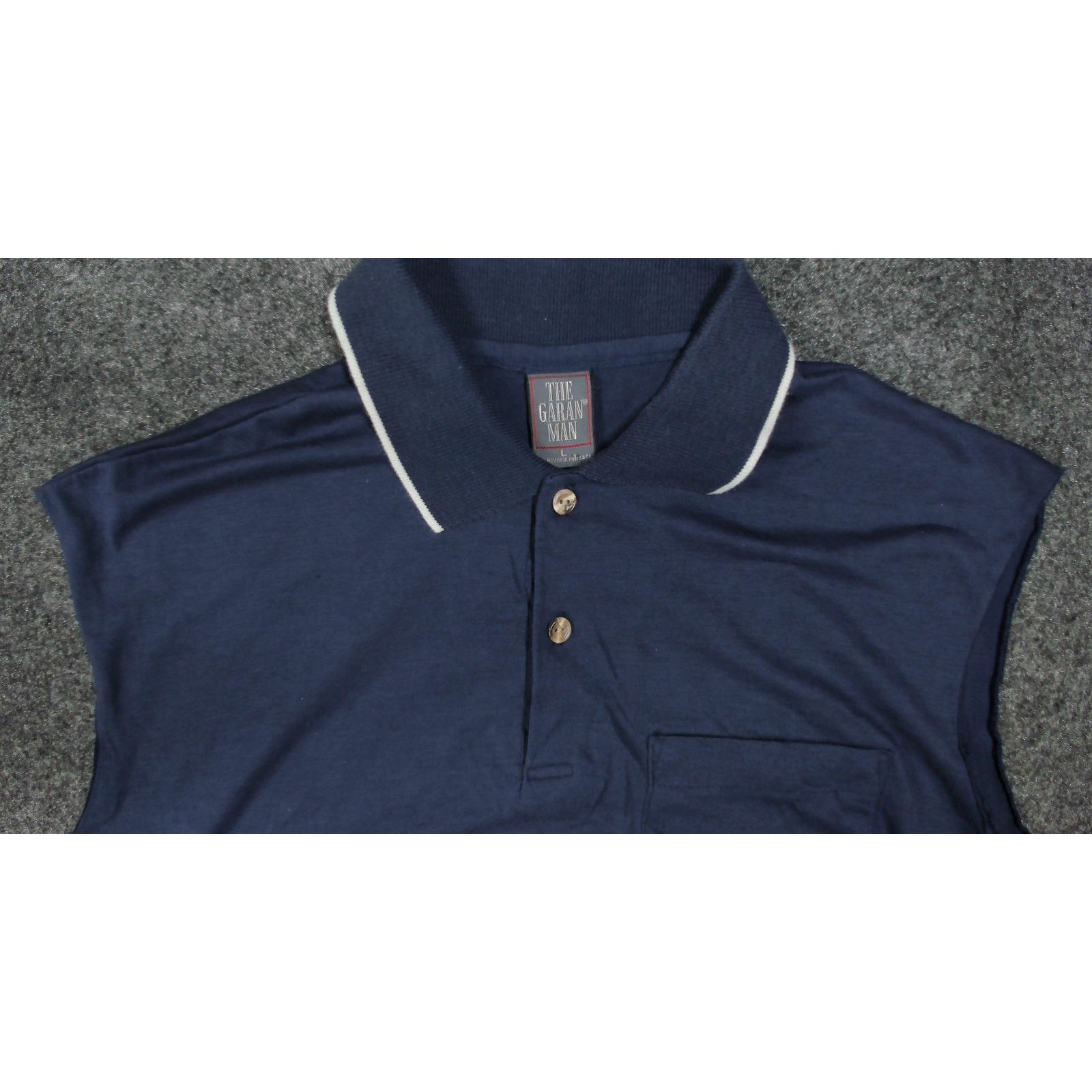 Vintage Vintage | 80s Single Stitch Sleeveless Cutoff Polo Shirt Size US M / EU 48-50 / 2 - 8 Thumbnail