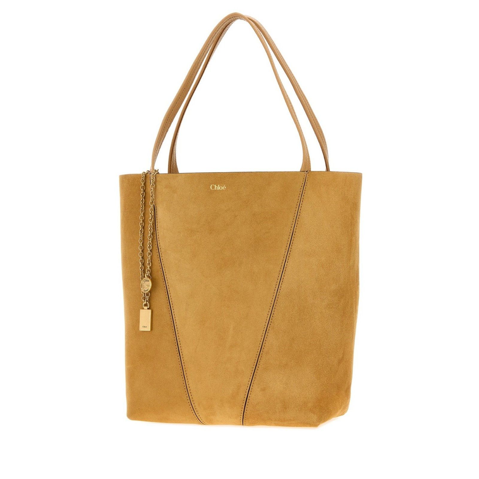 Chloe Chloe Spin Beige Suede Tote Bag New & Authentic Size ONE SIZE - 2 Thumbnail