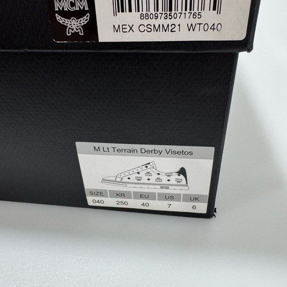 MCM MCM Terrain Low Top Sneakers White Black Men’s Size 7 Size US 7 / EU 40 - 9 Thumbnail