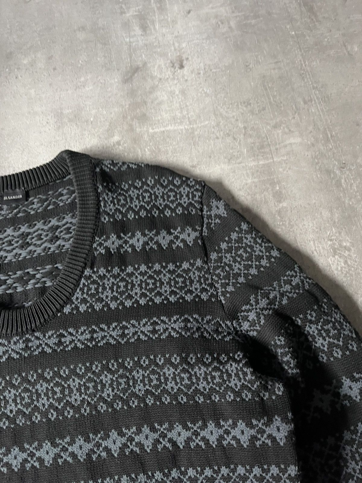 Jil Sander × Raf Simons Jil Sander Polypropylene grey sweater by Raf Simons Size US L / EU 52-54 / 3 - 4 Thumbnail