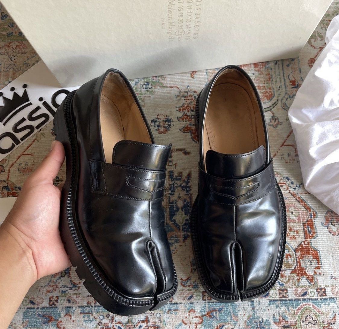 Maison Margiela Maison Margiela Tabi Lug Sole Penny Loafers Black