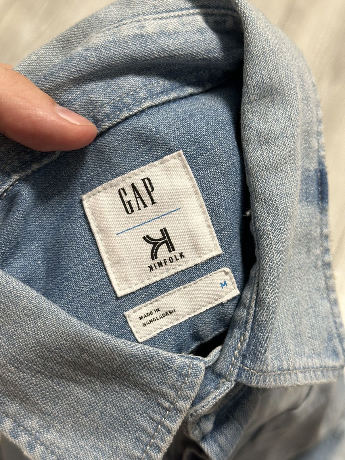 Gap VINTAGE RARE Kinfolk 94 x GAP Denim Buttowndown Shirt Collab Size US M / EU 48-50 / 2 - 6 Thumbnail