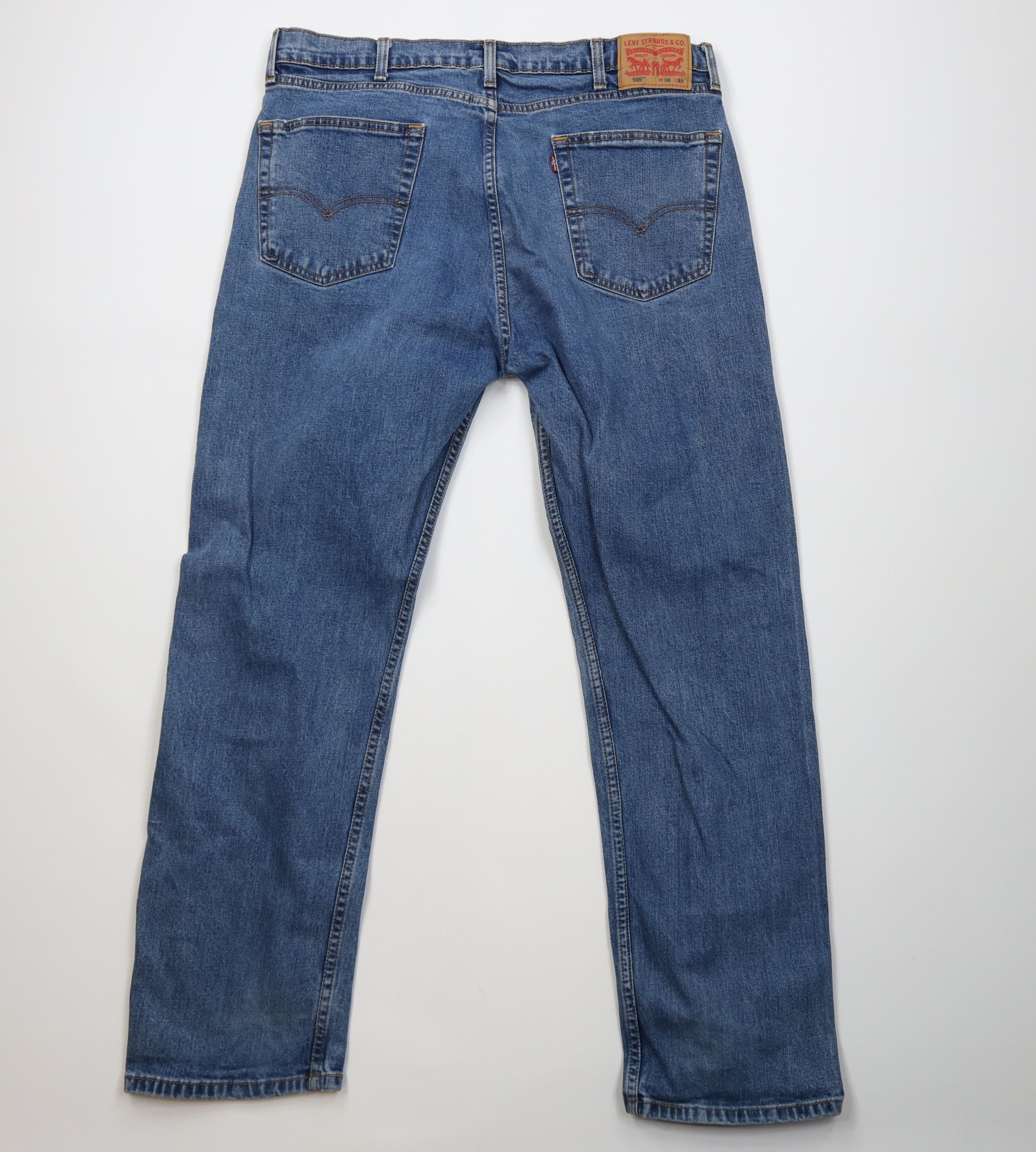 Levi's Vintage Y2K Levis 505 Regular Straight Leg Denim Jeans Size US 38 / EU 54 - 11 Thumbnail