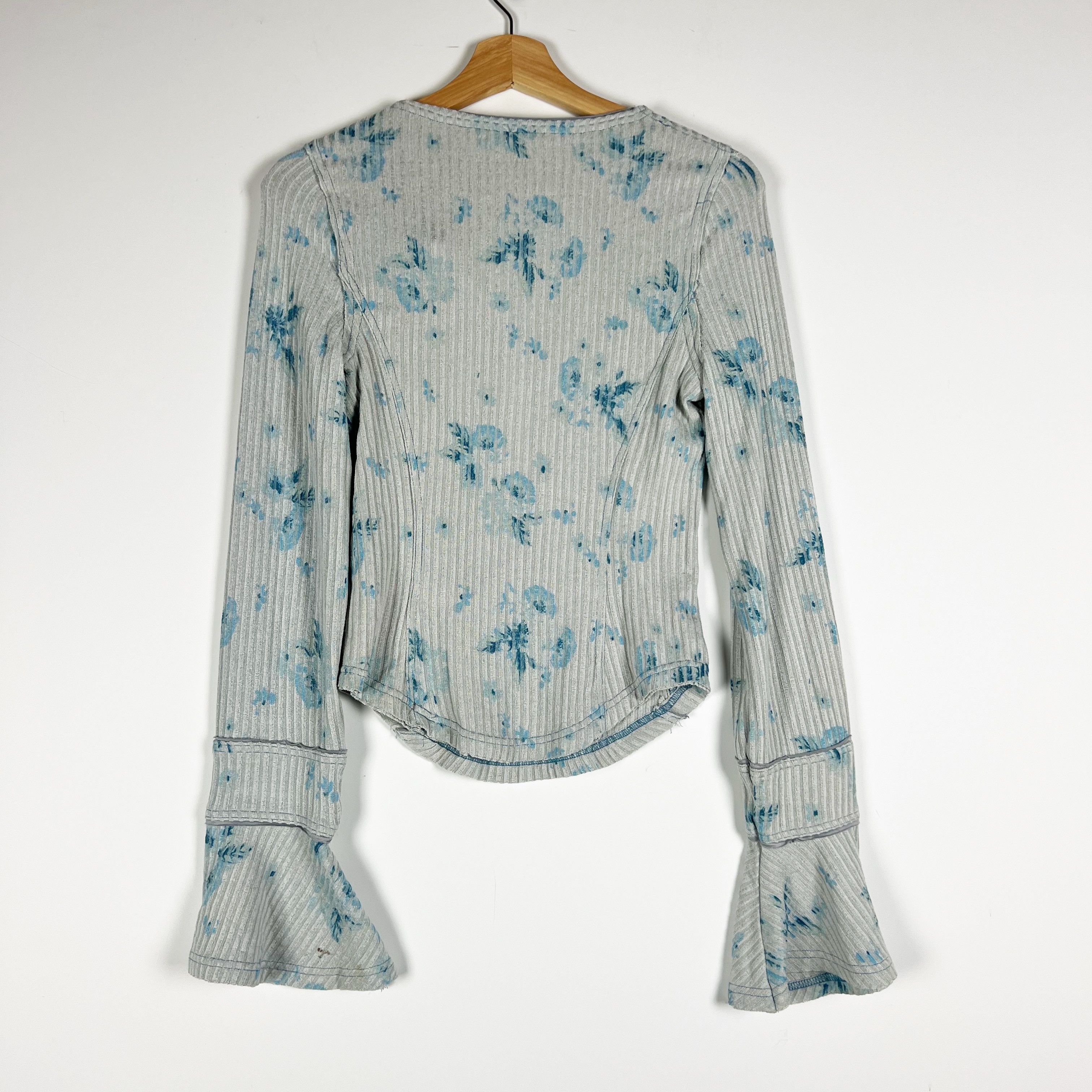 Free People Free People Layer Me Floral Print Ribbed Size XS / US 0-2 / IT 36-38 - 4 Thumbnail