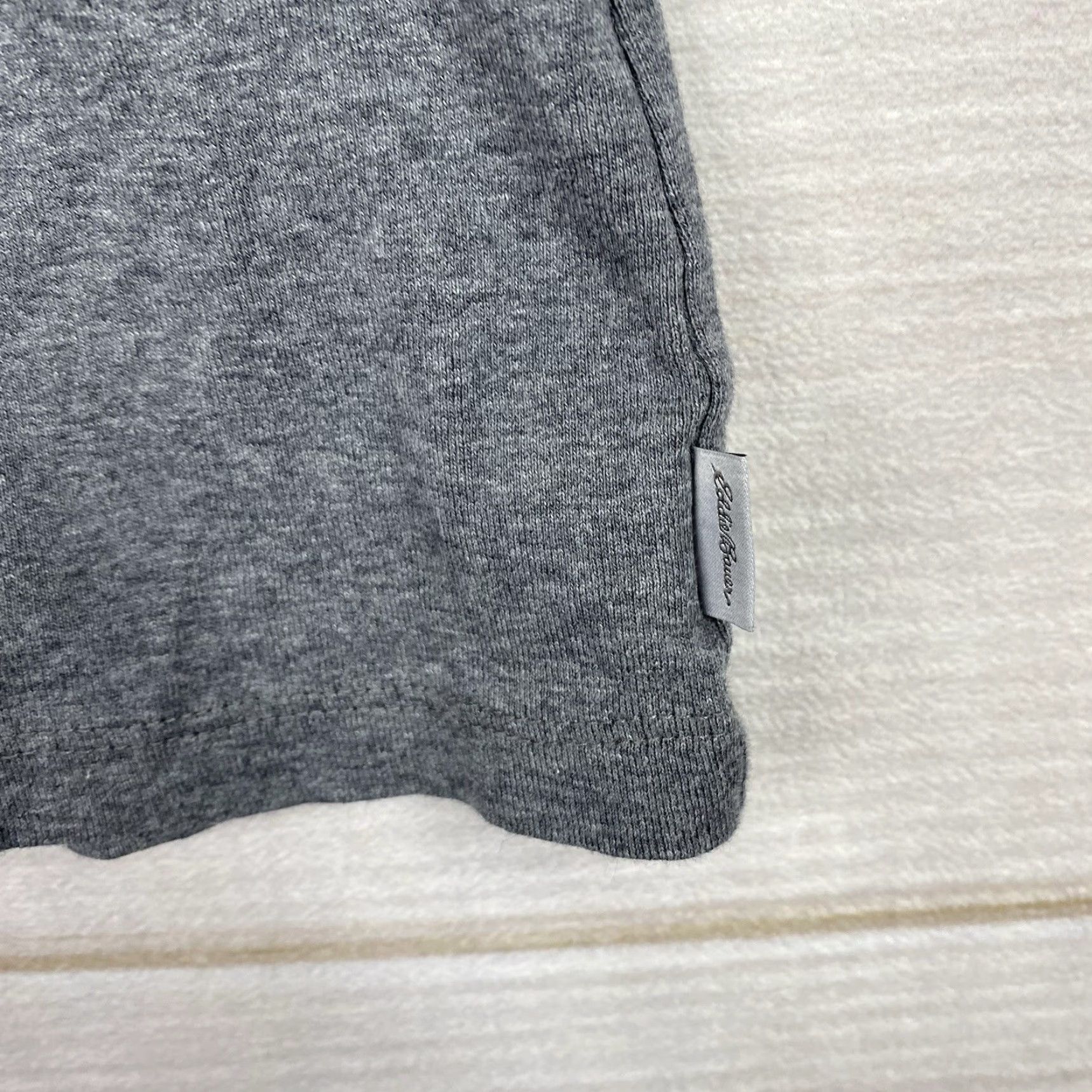 Eddie Bauer Eddie Bauer T-Shirt Womens XL Gray 100% Cotton Solid Short Sleeve Crew Neck Tops - Regular Size XL / US 12-14 / IT 48-50 - 5 Thumbnail