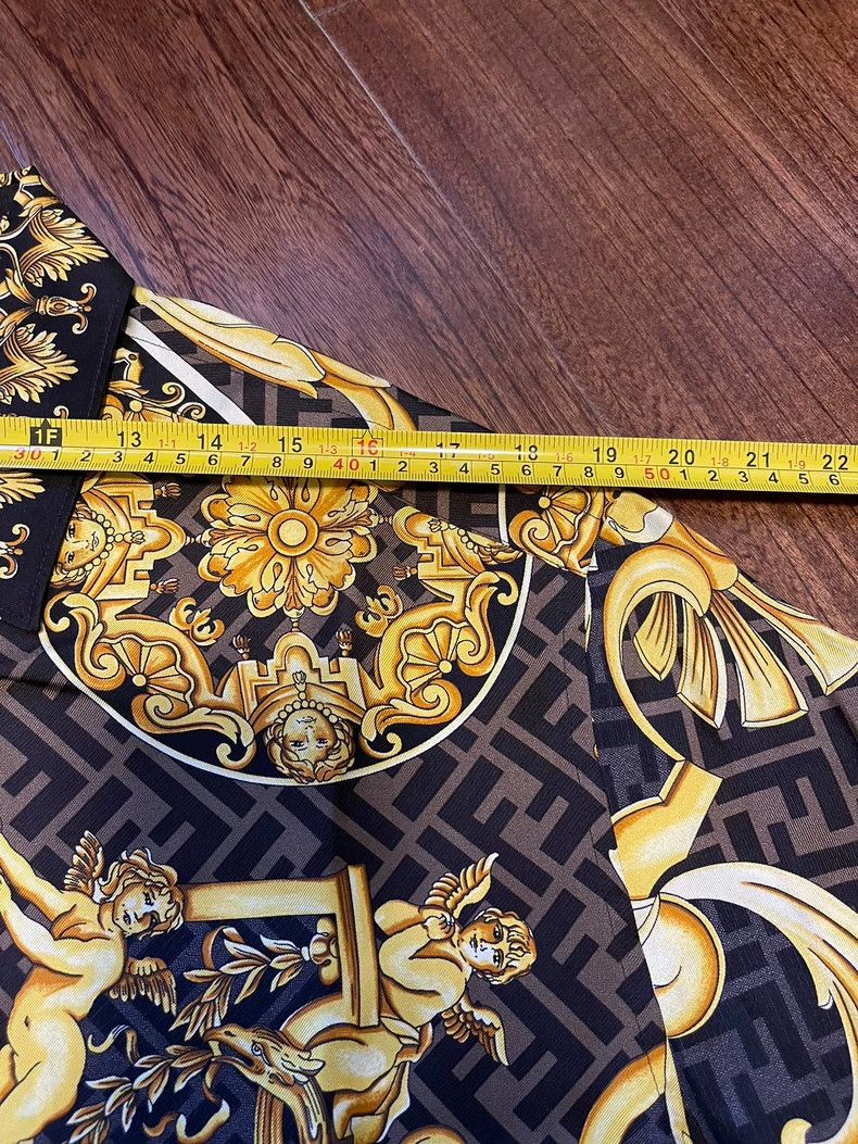 Versace Versace Mulberry silk shirt Size US XL / EU 56 / 4 - 3 Thumbnail
