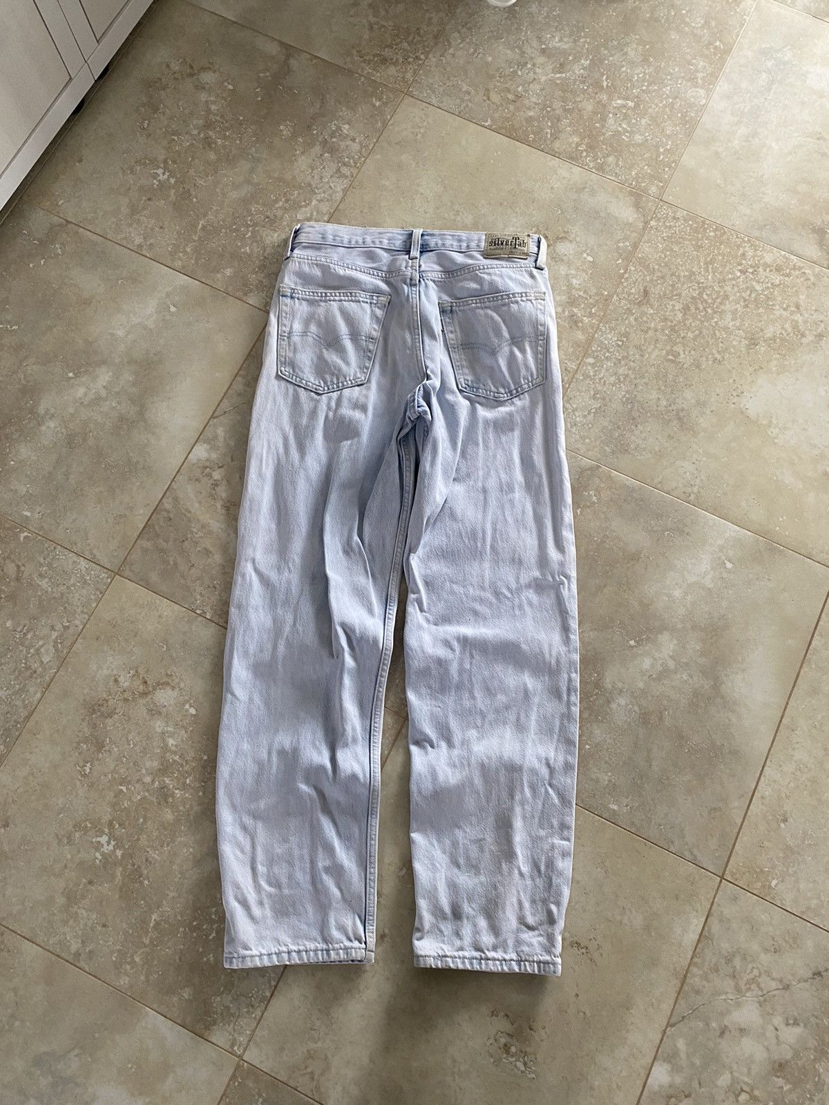 Levi's Vintage Levis SilverTab Baggy Loose Fit Jeans Blue Jeans Y2K Size US 29 - 6 Thumbnail