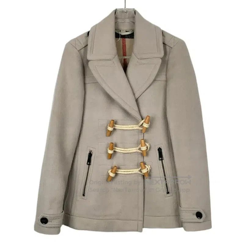 Burberry Burberry Women's Gray Wool Coat. Size S / US 4 / IT 40 - 1 Thumbnail